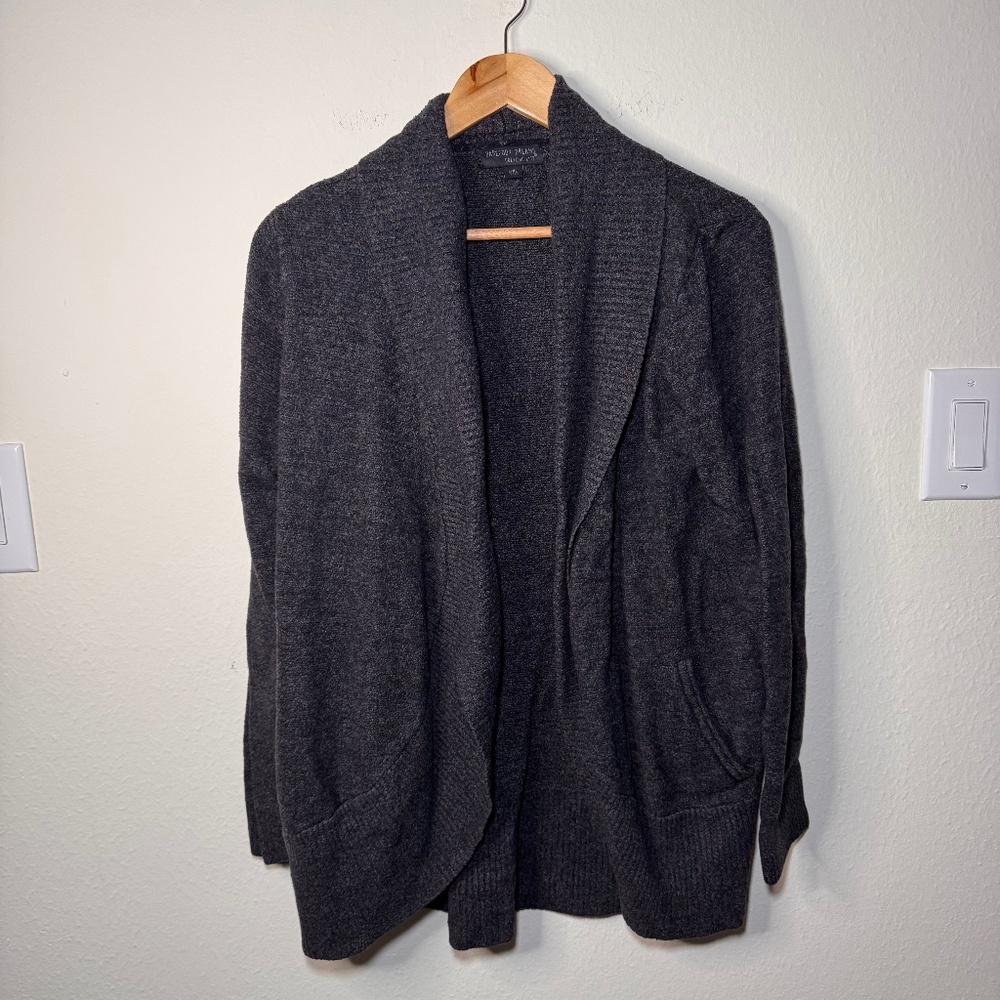 Barefoot Dreams CozyChic Lite Circle Cardigan Charcoal L/XL Lounge Comfort